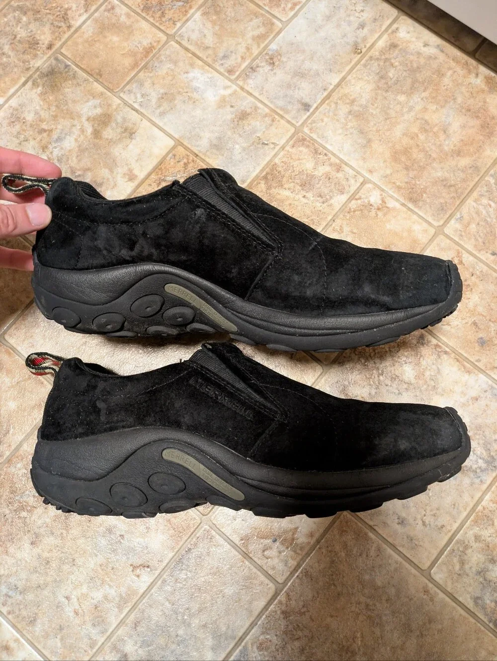 Merrell Men's Jungle Moc Black Slip-On Shoes 10.5